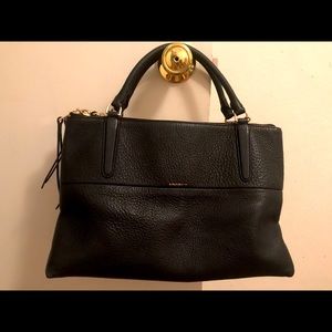Black Coach Pebble Borough Satchel.